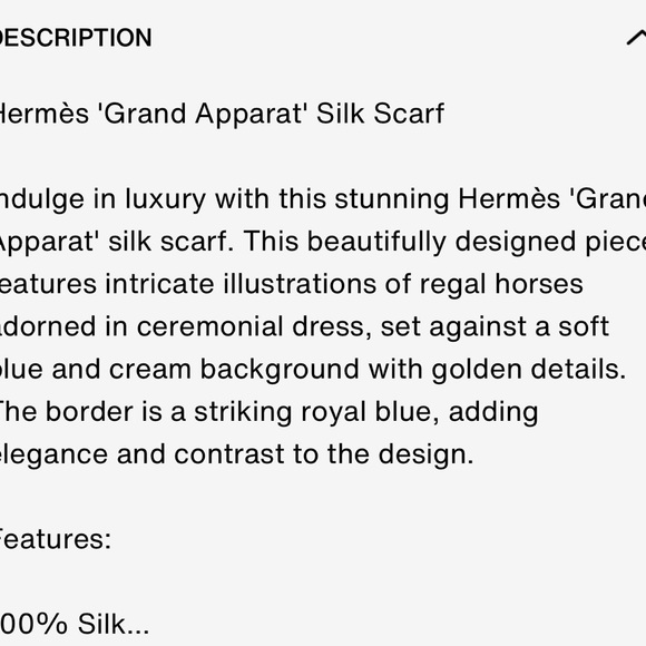 Hermes ‘ Grands Apparats Gorgeous blue, white, and gold square silk scarf 90 cm - Picture 7 of 15